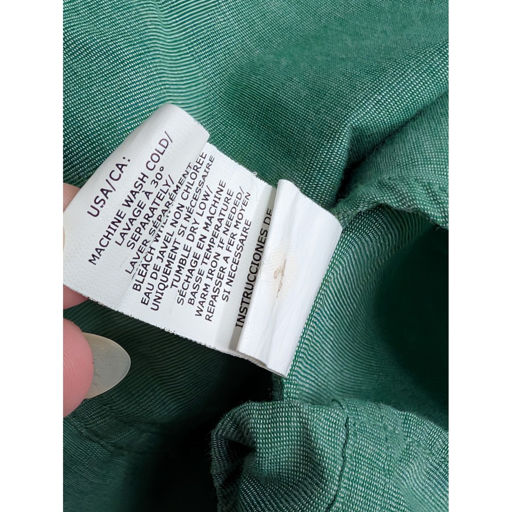 Chaps Mens Long Sleeve Button Down Shirt Canoe Green Easy Care M 750503702003 - Picture 9 of 9